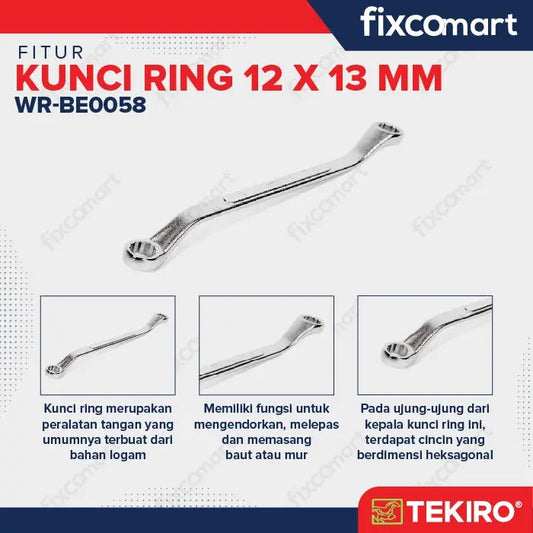 Tekiro Kunci Ring 12x13 mm FIXCOMART