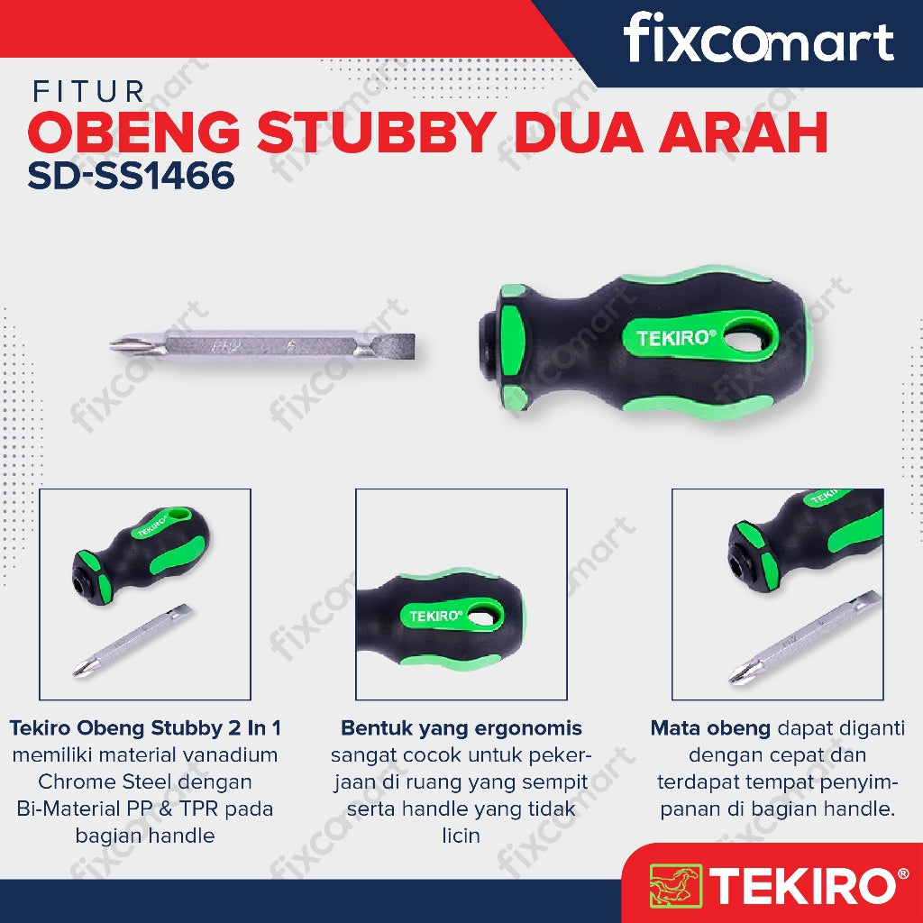 OBENG CEBOL STUBBY DUA ARAH TEKIRO