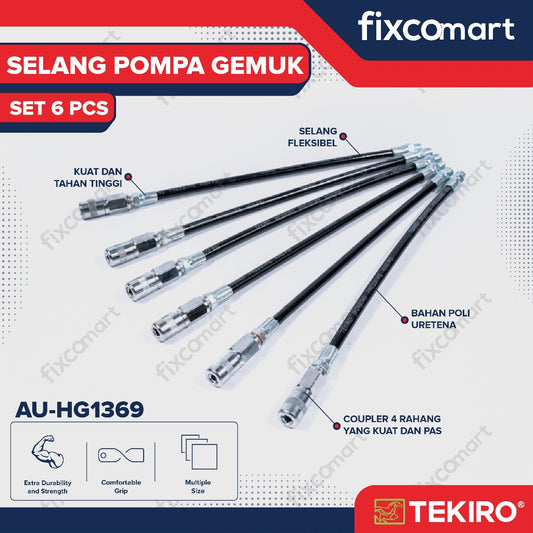 Tekiro Selang Pompa Gemuk Set 6 Pcs / Set Hose Hand Grease