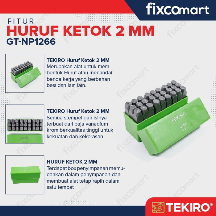 TEKIRO Paket Hemat Palu Nomor Nomer Angka Huruf Abjad Murah