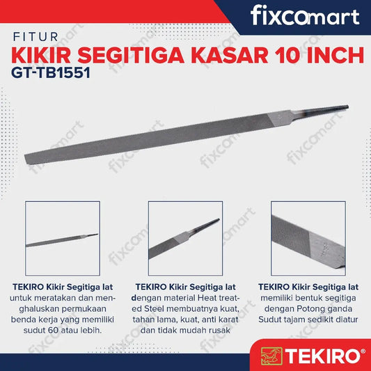 Tekiro Kikir Kasar Segitiga / Kikir Segitiga FIXCOMART