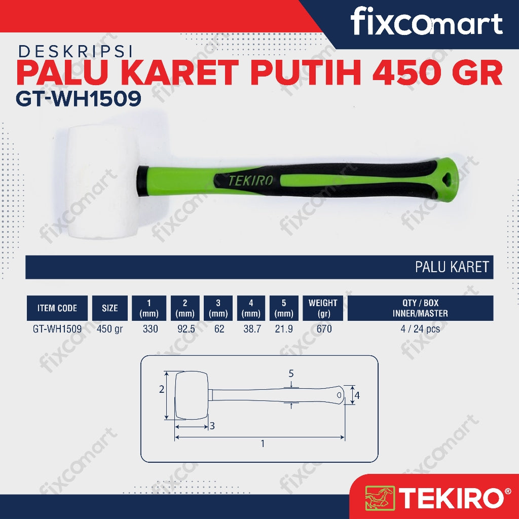 Tekiro Palu Karet 450G