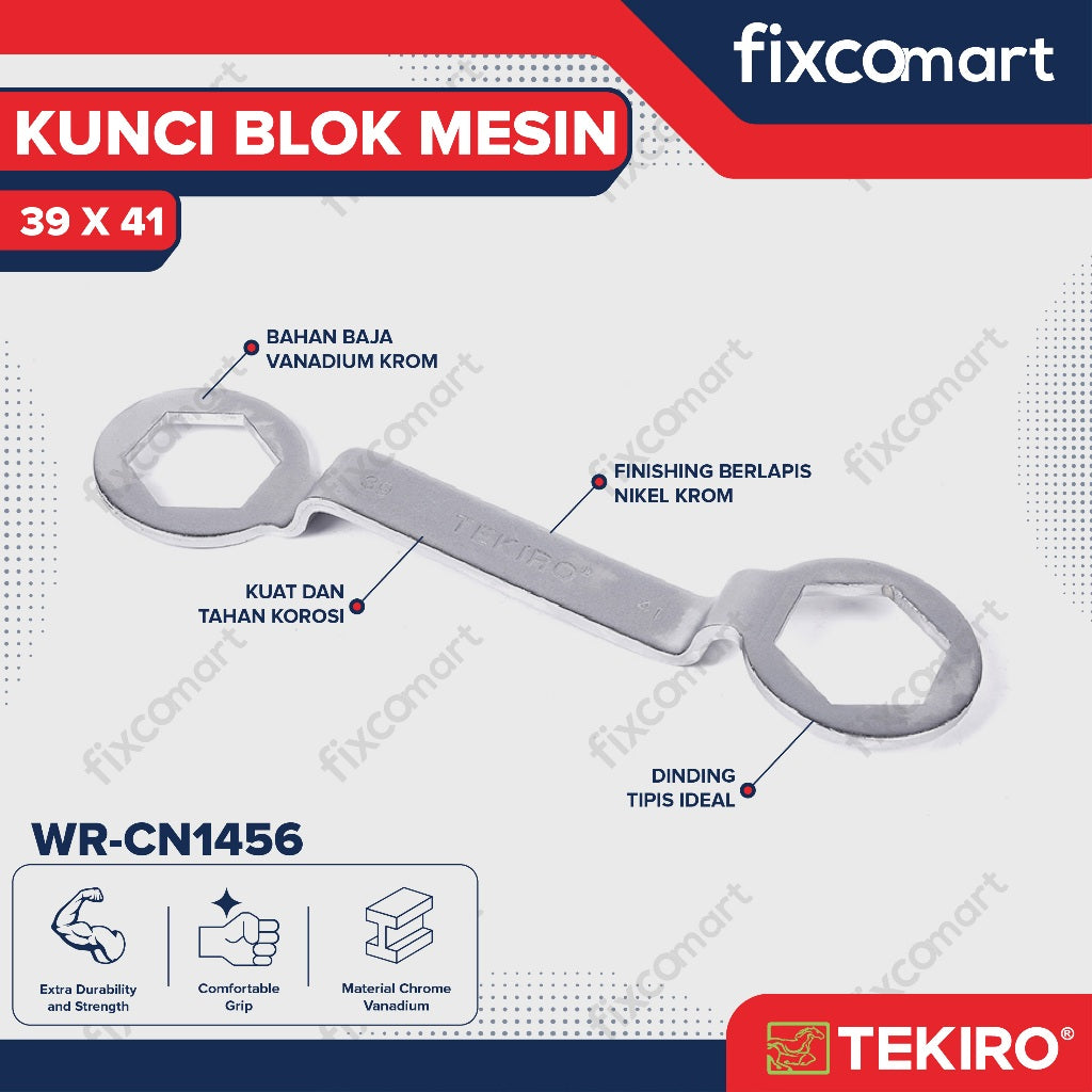 Tekiro Kunci Blok Mesin 39 X 41 mm