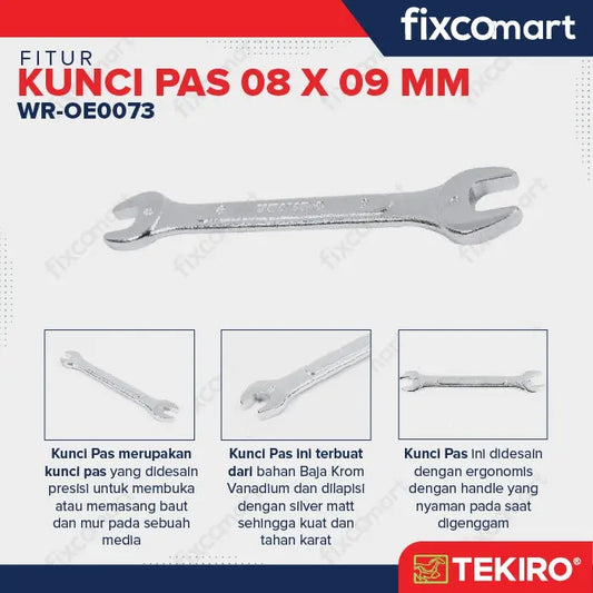 Tekiro Kunci Pas - 8X9 MM FIXCOMART