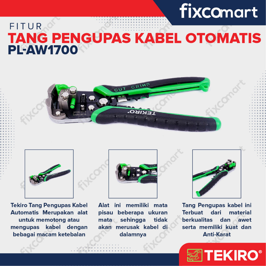 Tekiro Tang Pengupas Kabel Otomatis / Tekiro Automatic Wire Stripper