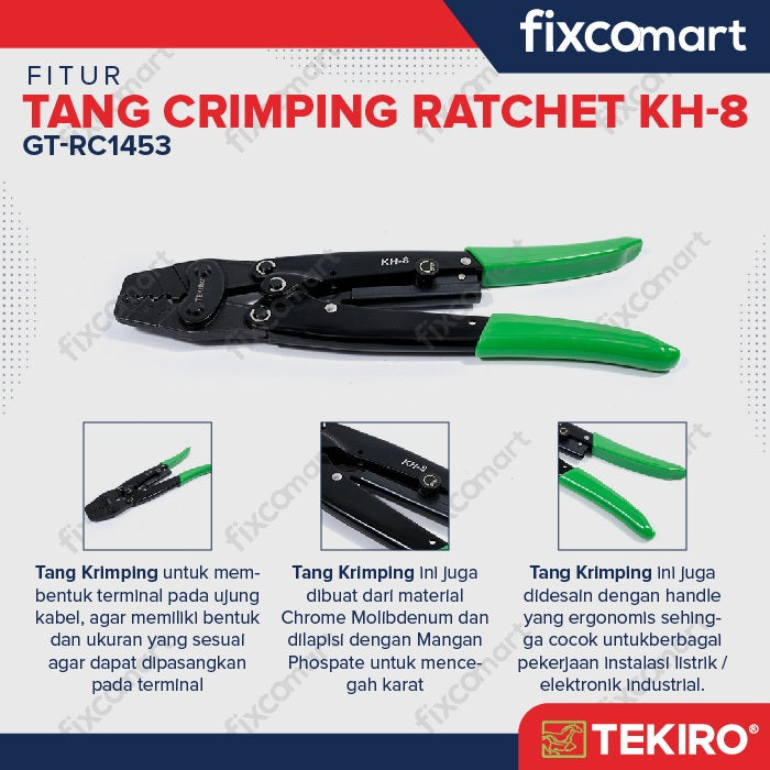 Tekiro Ratchet Crimping Press / Tekiro Tang Crimping Kh-8