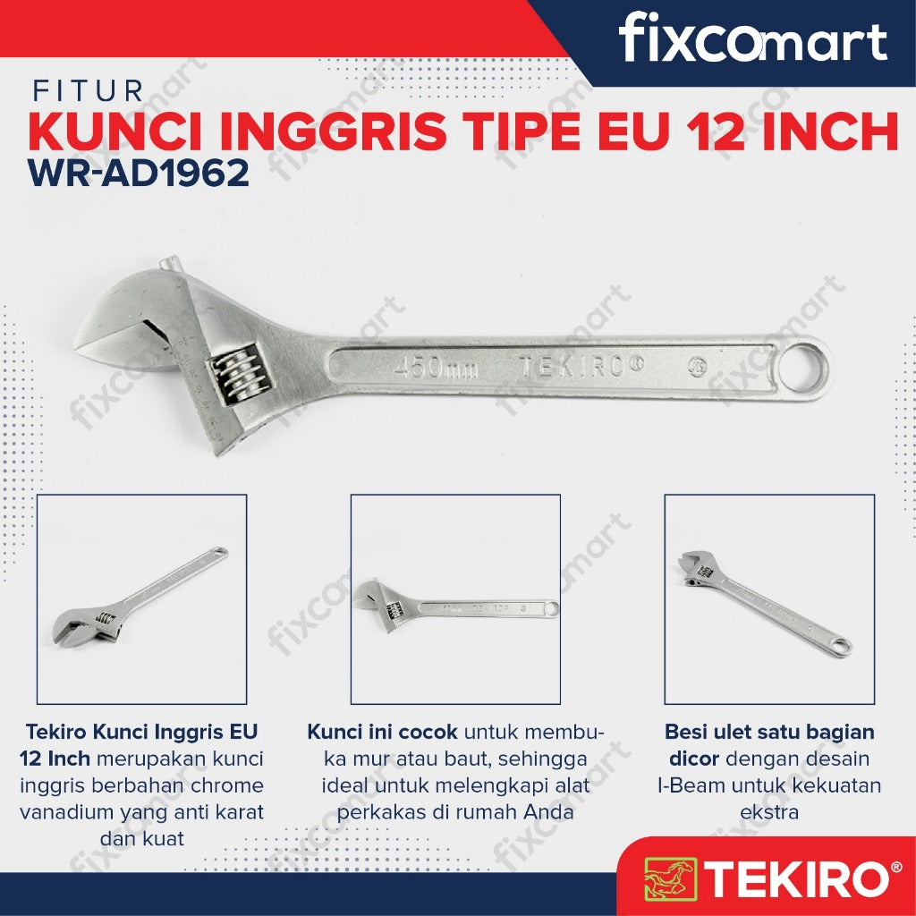 Tekiro Kunci Inggris 18 Inch