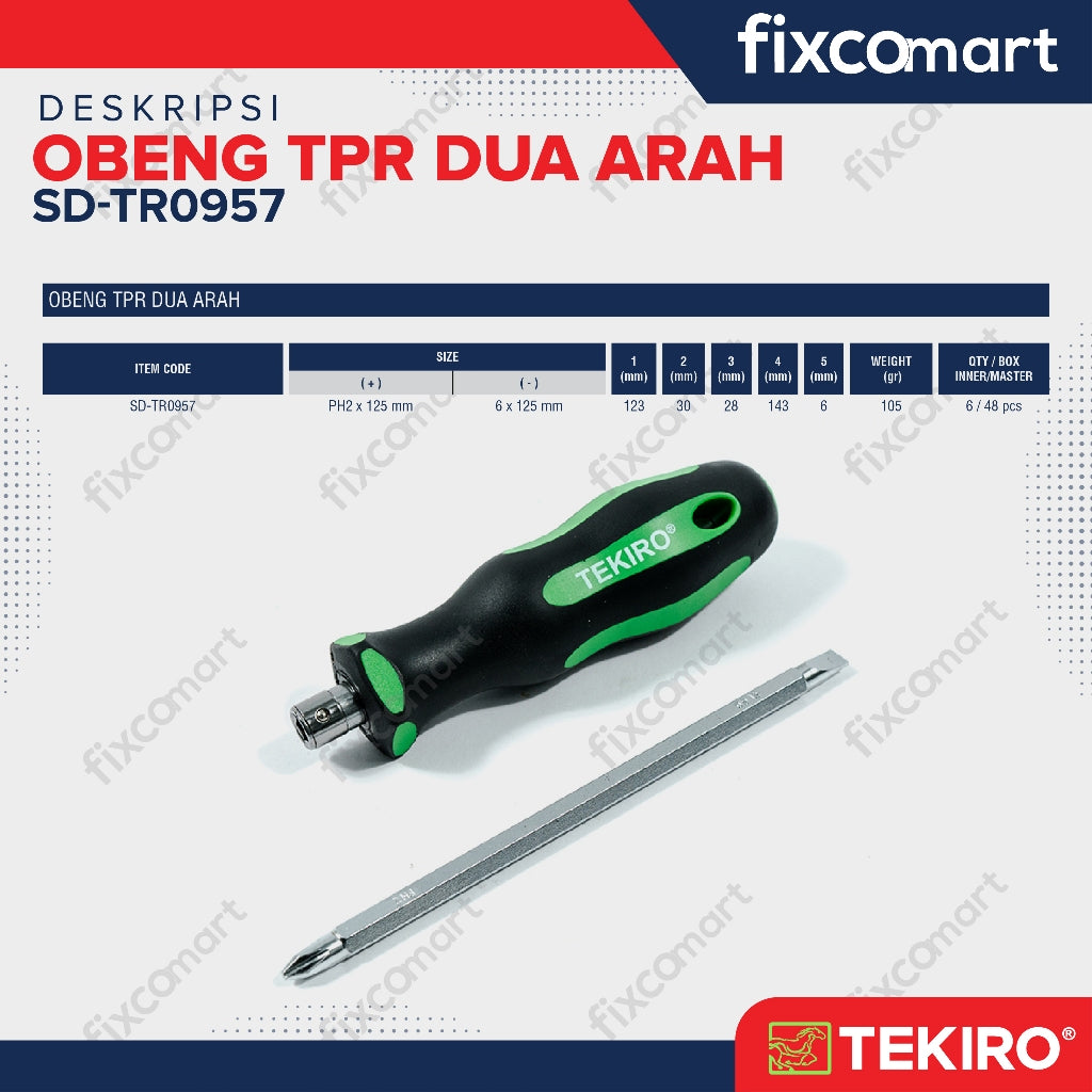 Tekiro Obeng Tpr Dua Arah / Tekiro Obeng 2 Arah
