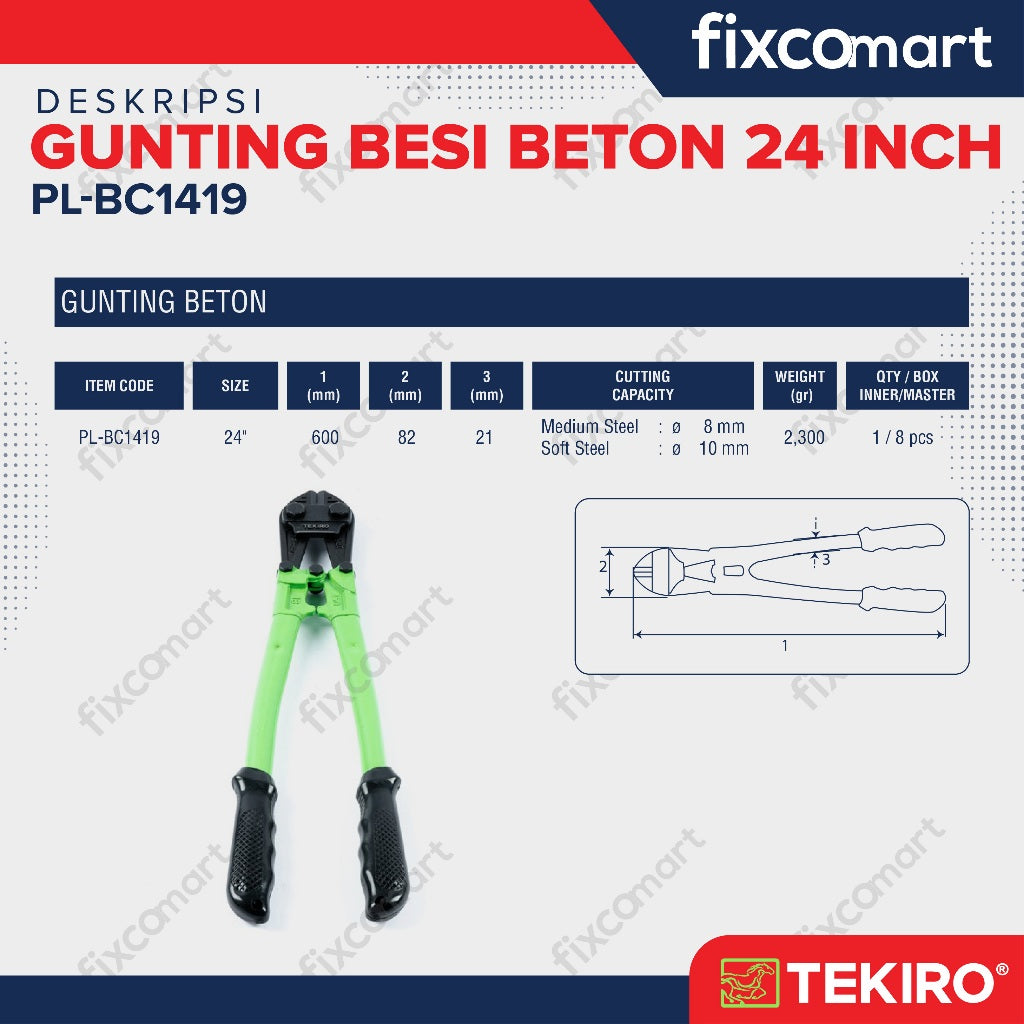 Tekiro Bolt Cutter 24 Inch /Gunting Potong Besi Beton