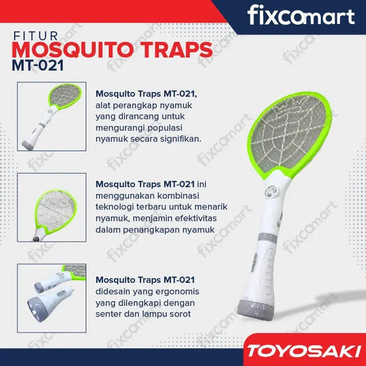 TOYOSAKI Raket Nyamuk - MT021 FIXCOMART