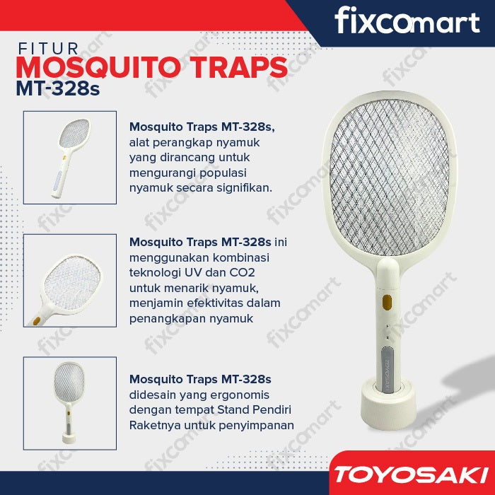 TOYOSAKI Raket Nyamuk - MT328S