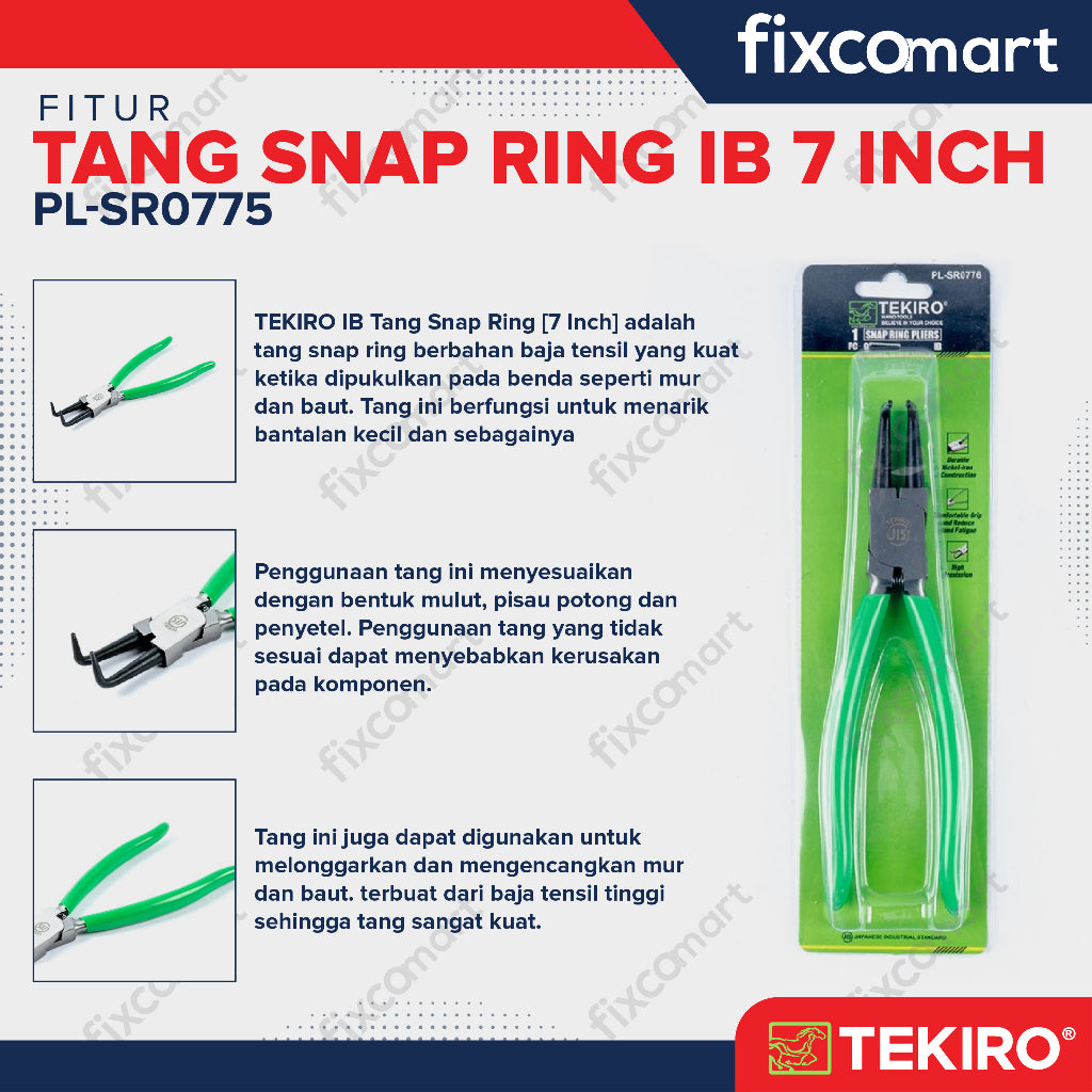 Tekiro Tang Snap Ring IB 7 Inch