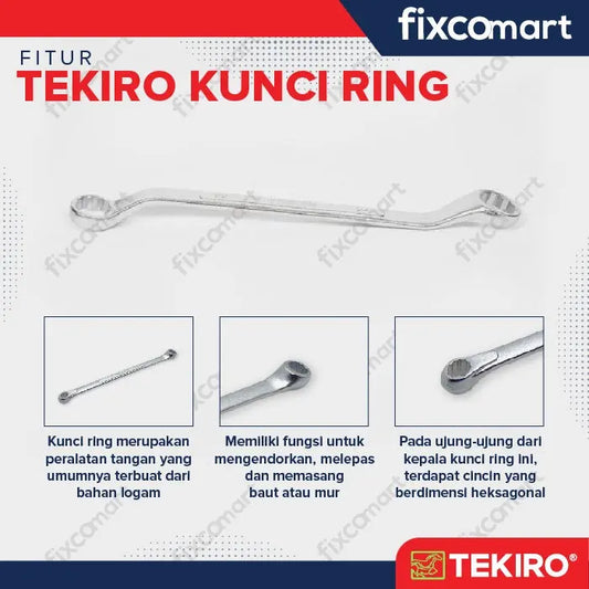 Tekiro Box End Wrench / Kunci Ring 12 X 14 Mm FIXCOMART