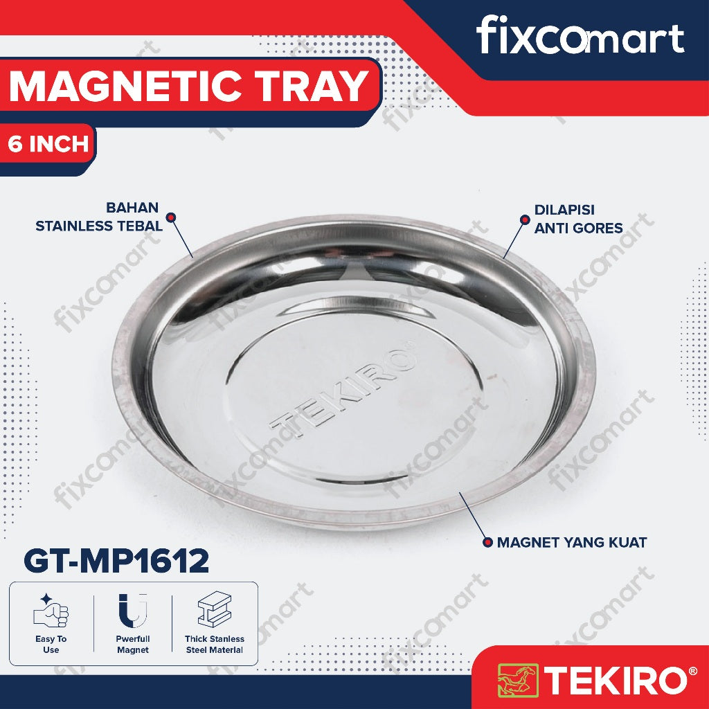 Tekiro Magnetic Tray 6 Inch / Tempat Penyimpanan Mur Baut