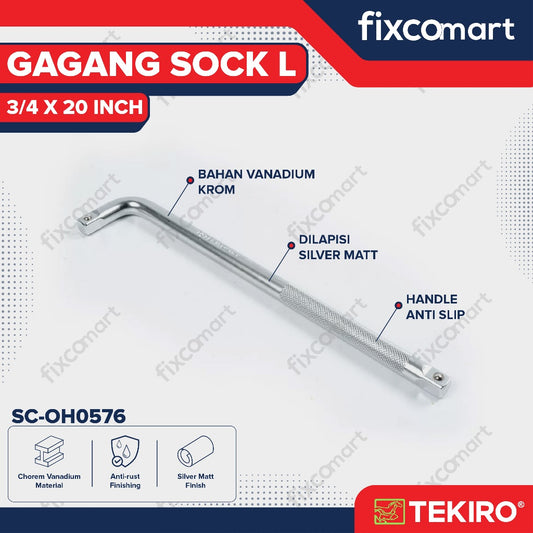 Tekiro Gagang Sock L 3/4 X 20 Inch / Tekiro Offset Handle