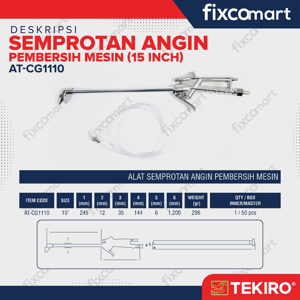 TEKIRO Engine Cleaning Gun / Semprotan Angin + Selang