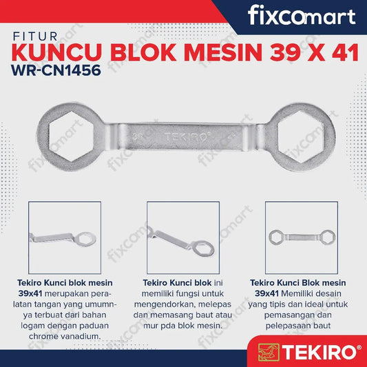 Tekiro Kunci Blok Mesin 39 X 41 mm FIXCOMART