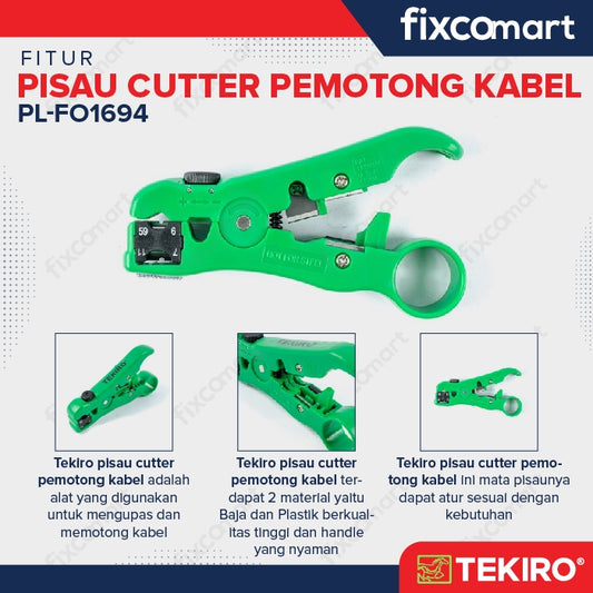 Tekiro Cutter Pemotong Kabel / Tekiro Blade Cable Stripper