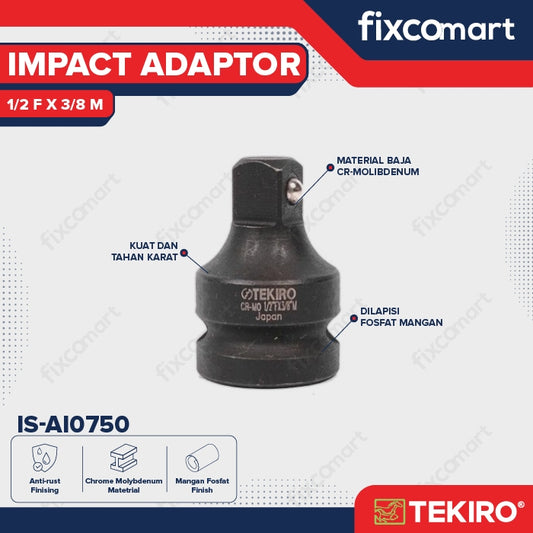 Tekiro Adaptor Impact 1/2 F X 3/8 M / Tekiro Sambungan Mata Sock Impact