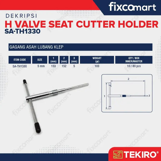 Tekiro H Valve Seat Cutter Holder FIXCOMART