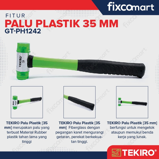 TEKIRO Palu Plastik Tekiro 35 Mm / Tekiro Double Plastic Hammer