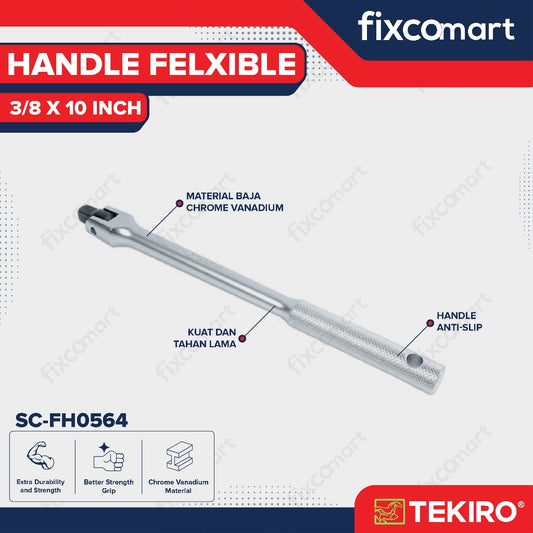 Ratchet Handle Flexible 3/8X10 Inch / Gagang Flexible