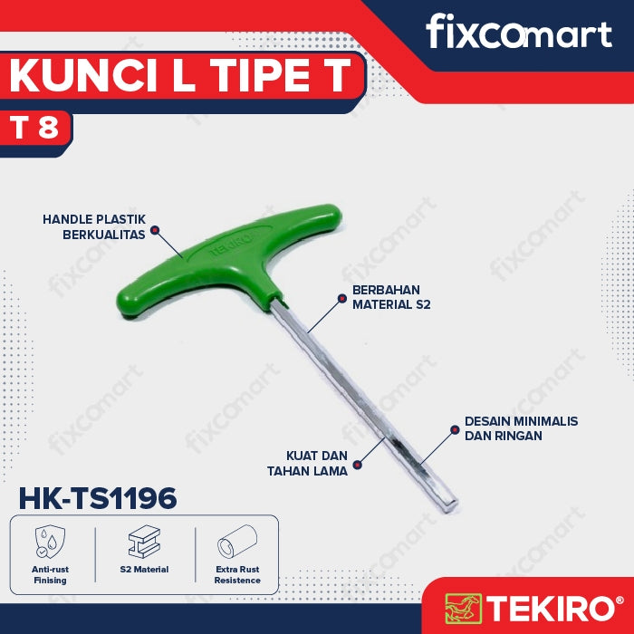 Tekiro T Shape Hex / Tekiro Kunci L Model T8
