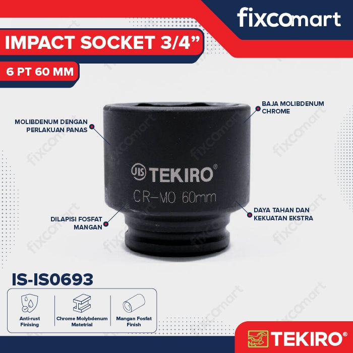 Tekiro Mata Sock Impact 1 Inch 32 Mm 6Pt