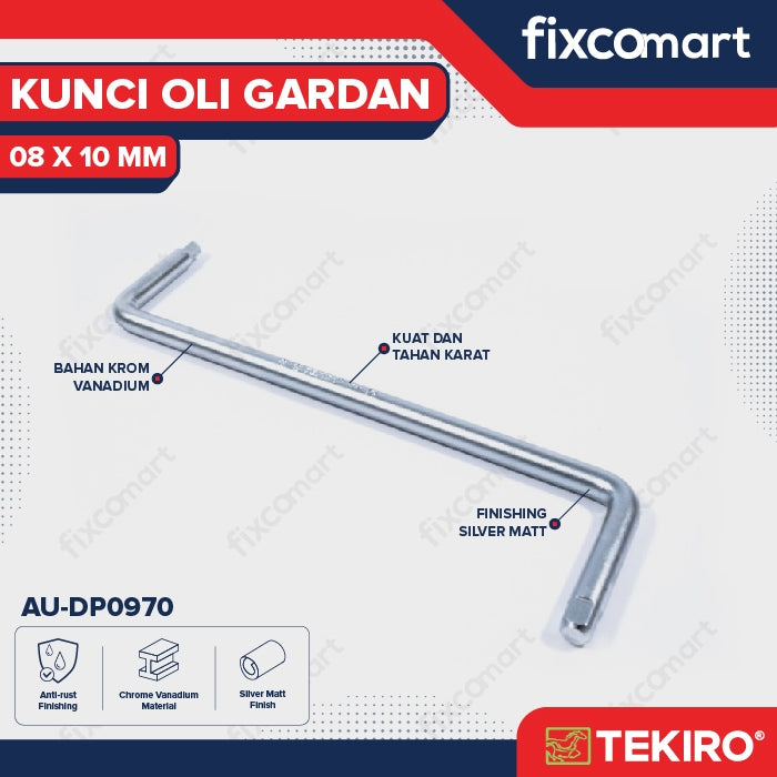 Tekiro Kunci Oli Gardan 8 X 10 Mm