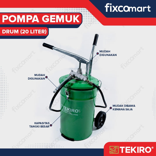 Tekiro Pompa Gemuk Drum 20 L / Tekiro Hand Grease Pump