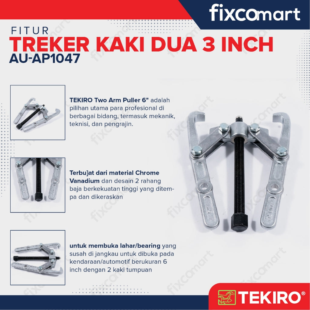 Tekiro Treker Kaki 2 / Two Arm Puller 6 Inch
