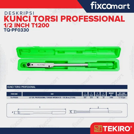 Tekiro Kunci Momen Tekiro Professional T1200 1/2" FIXCOMART