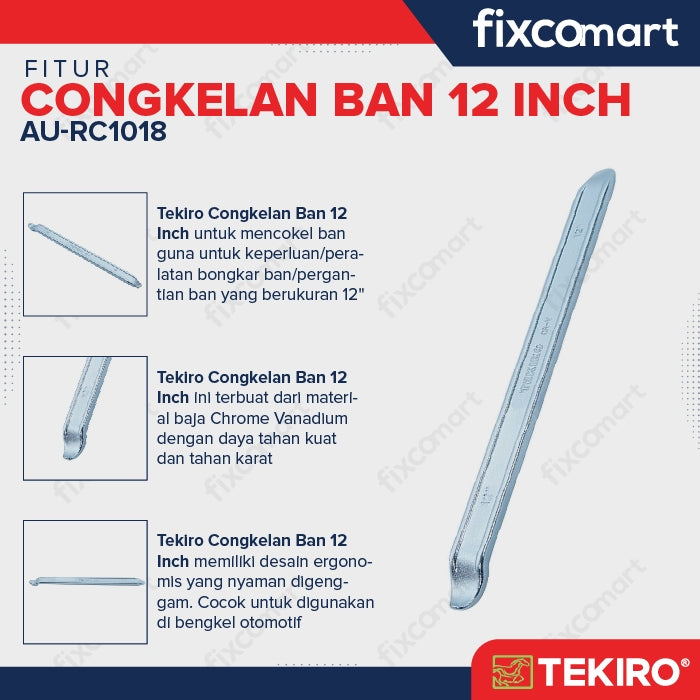 Tekiro Rim Crowbar / Tekiro Congkelan Ban 12 Inch