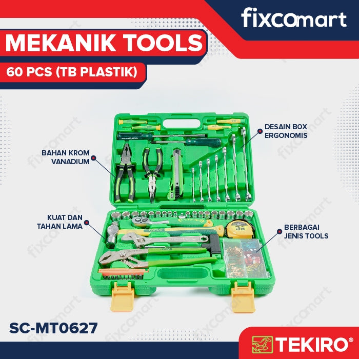 Tekiro Mechanic Tools 60 Pcs / Tekiro Tool Set 60 Pcs
