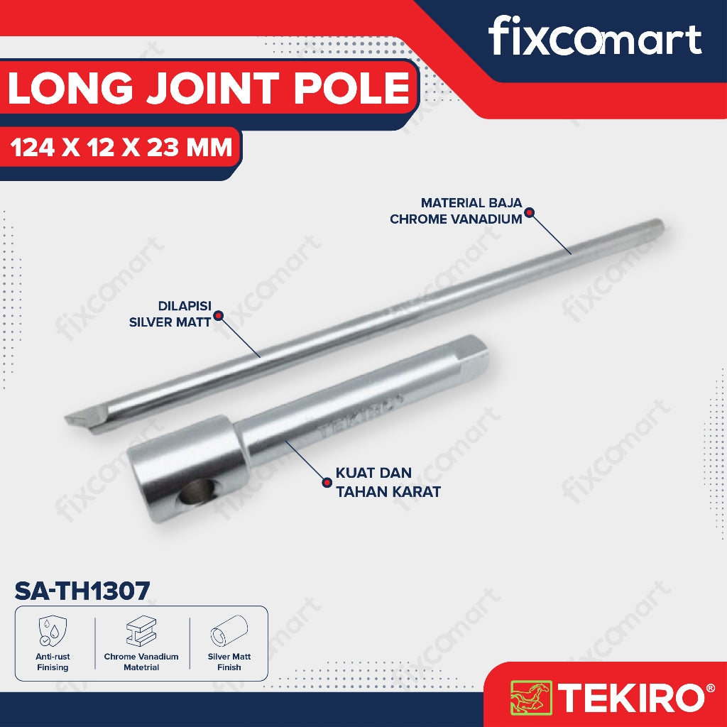 Tekiro Long Joint Pole 124 X 12 X 23 mm / Tekiro Pelepas Nut Kopling