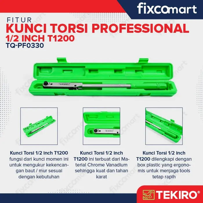 Tekiro Kunci Momen Tekiro Professional T1200 1/2" FIXCOMART