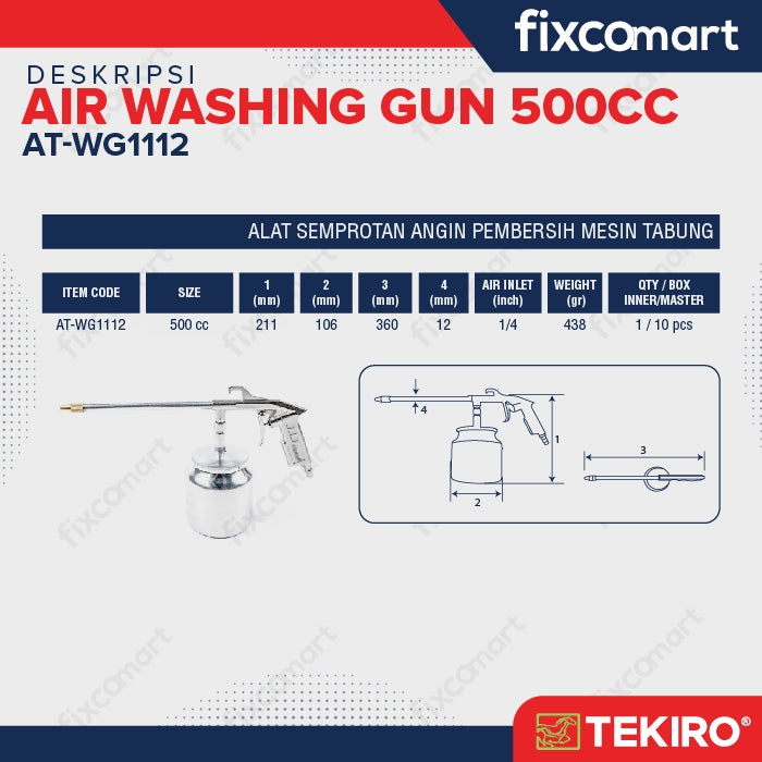 Tekiro Air Washing Gun / Pembersih Debu Semprot 500 Cc