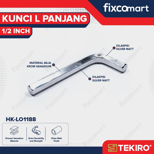 Tekiro Kunci L Panjang 1/2 inch / Hex Key Long