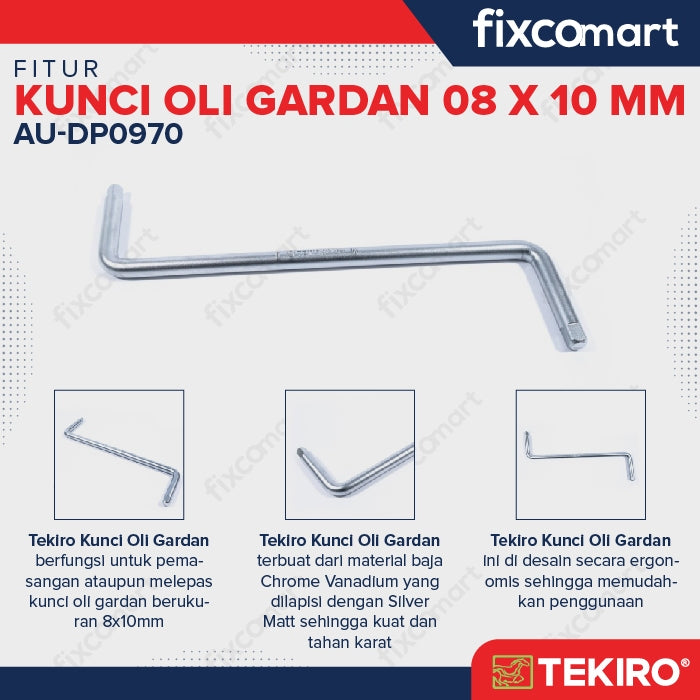 Tekiro Kunci Oli Gardan 8 X 10 Mm
