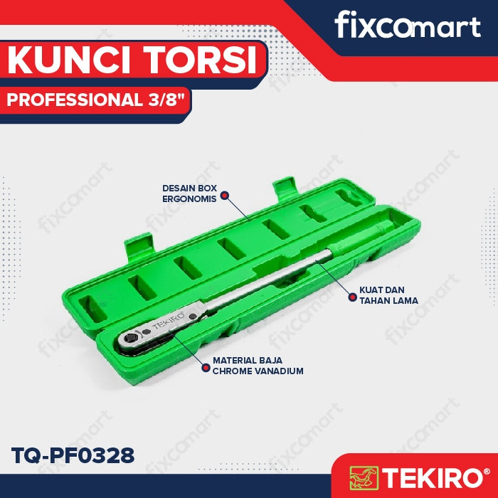 TEKIRO Professional Torque Wrench / Kunci Torsi Professional 3/8" T300