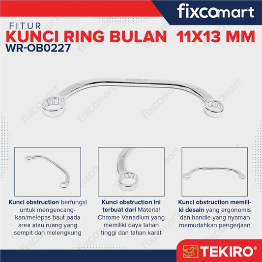 TEKIRO Kunci Ring Bulan Tekiro 11X13 mm FIXCOMART