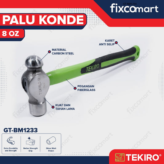 Tekiro Ball Pein Hammer 8 oz / Palu Konde
