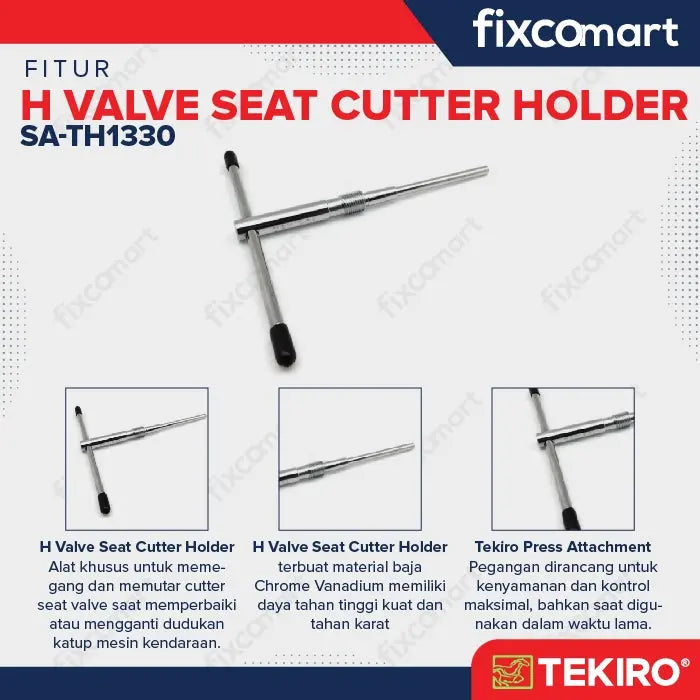 Tekiro H Valve Seat Cutter Holder FIXCOMART