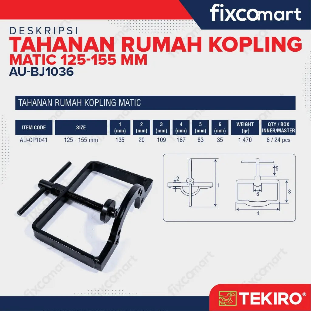 Tekiro Tahanan Rumah Kopling Motor Matic 125-155 Mm FIXCOMART
