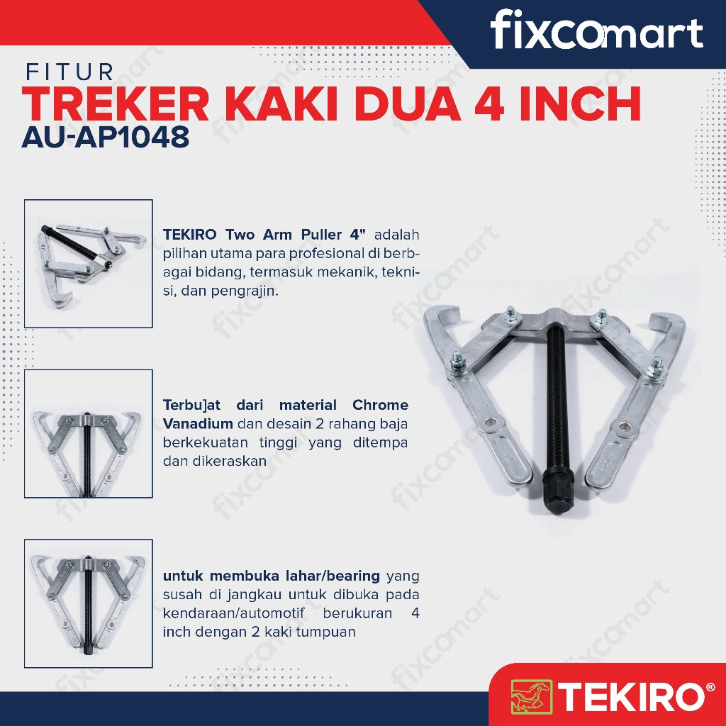 Tekiro Two Arm Puller 4" / Treker Kaki 2