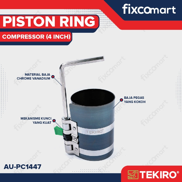 Tekiro Piston Ring Compressor 4 Inch X 90 - 175 Mm