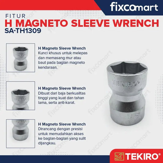 Tekiro H Magneto Sleeve Wrench FIXCOMART