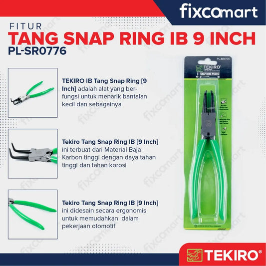 Tekiro Tang Snap Ring IB 9 Inch FIXCOMART