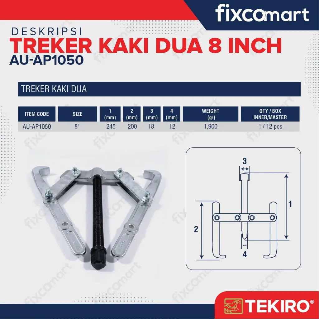 Treker Kaki Dua 8" / Treker Tekiro 8 Inch FIXCOMART