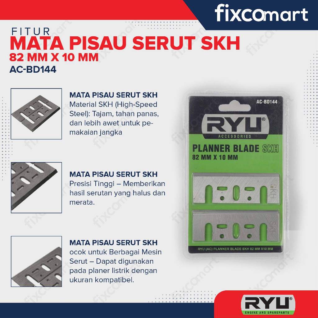 PLANNER BLADE SKH 82 mm x 10 mm - PB-SKH 82x10 MM